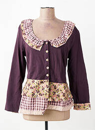 Jachete casual croială cambrată violet RHUM RAISIN femeie
