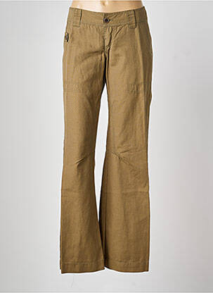 Pantalon chino țesătură poplin mărime normală verde MEXX femeie