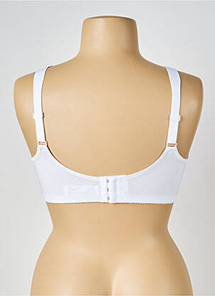 Sutien efect material satinat sutien cupe întregi cu decolteu înalt alb TRIUMPH femeie