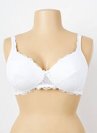 Sutien fără armatură top sutien modelat alb DAMART femeie
