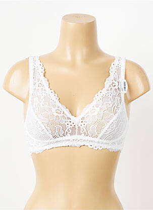 Sutien fără armatură bralete alb DAMART femeie