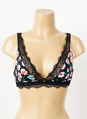 Sutien fără armatură bralete negru MORGAN femeie