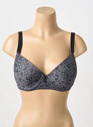 Sutien efect material satinat top sutien modelat gri CYBÈLE femeie