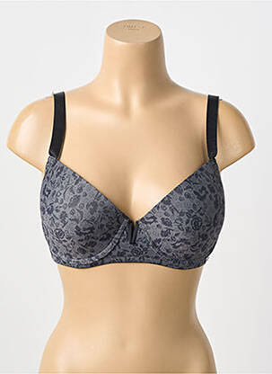 Sutien efect material satinat top sutien modelat gri CYBÈLE femeie