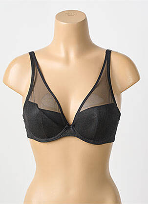 Sutien efect material satinat top sutien modelat negru AUBADE femeie