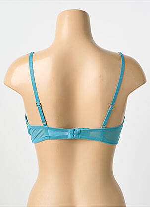 Sutien efect material satinat top sutien modelat verde MORGAN femeie