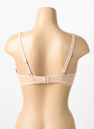 Sutien efect material satinat top sutien modelat culoare piersică SIMONE PERELE femeie