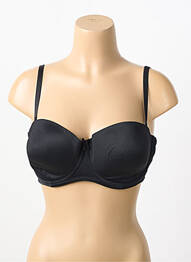 Sutien efect material satinat top sutien modelat negru NATURANA femeie