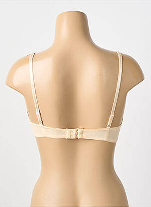 Sutien efect material satinat top sutien modelat bej NATURANA femeie