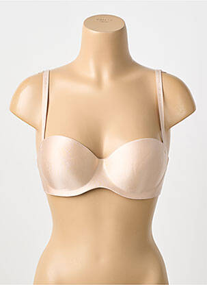 Sutien efect material satinat top sutien modelat bej PASSIONATA femeie
