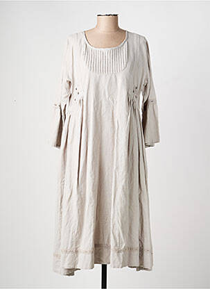 Rochie midi mâneci lungi mâneci lungi gri RHUM RAISIN femeie