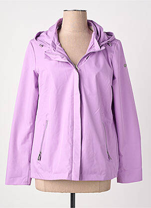 Impermeabil mâneci lungi cu glugă violet VIRGINIA BLU' femeie