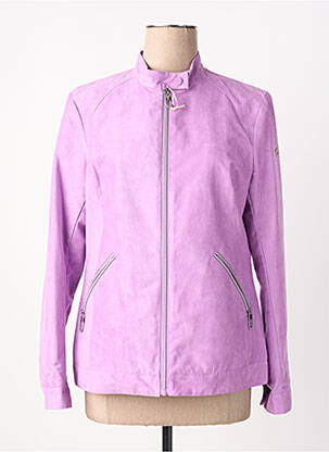 Jachete casual țesătură suedină violet VIRGINIA BLU' femeie