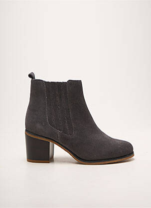 Botine/ghete toc pătrat toc de 4 la 6 cm gri DAMART femeie