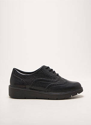 Adidași țesătură satinată toc de 4 la 6 cm negru DAMART femeie