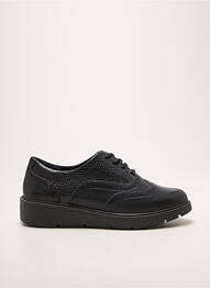 Adidași țesătură satinată toc de 4 la 6 cm negru DAMART femeie