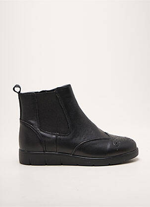 Botine/ghete material neted toc plat până la 3 cm negru DAMART femeie