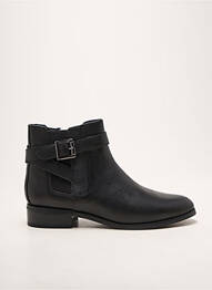 Botine/ghete țesătură satinată toc plat până la 3 cm negru DAMART femeie