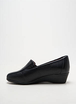 Mocasini țesătură satinată toc de 4 la 6 cm negru DAMART femeie