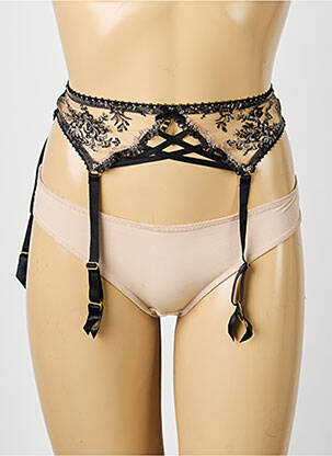 Corset/jartieră broderie negru AUBADE femeie
