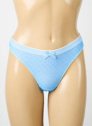 Tanga broderie albastru NATURANA femeie