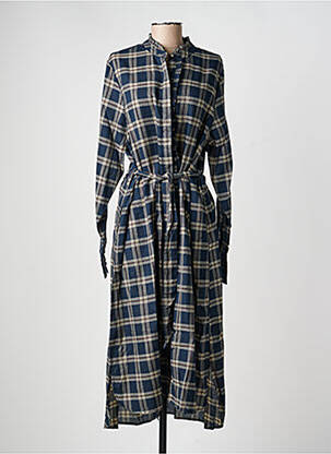 Rochie lungă mâneci lungi mâneci lungi albastru RHUM RAISIN femeie