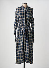 Rochie lungă mâneci lungi mâneci lungi albastru RHUM RAISIN femeie