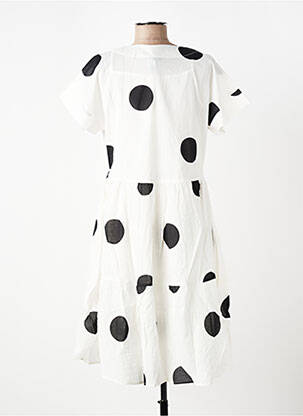 Rochie midi mâneci scurte mâneci scurte bej RHUM RAISIN femeie