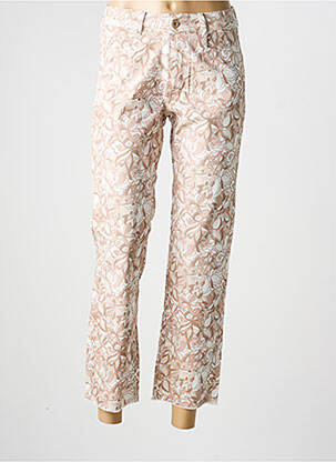 Pantalon 7/8 elasticitate mărime normală bej PARA MI femeie