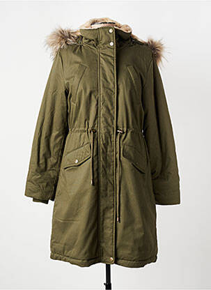 Parka mâneci lungi cu glugă verde CREAM femeie
