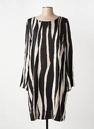 Rochie midi croială fluidă mâneci lungi negru MARC AUREL femeie