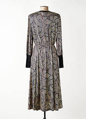 Rochie lungă mâneci lungi mâneci lungi bej K-DESIGN femeie