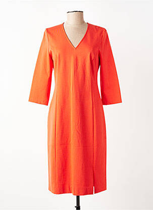 Rochie midi mâneci 3/4 mâneci 3/4 portocaliu MARC AUREL femeie