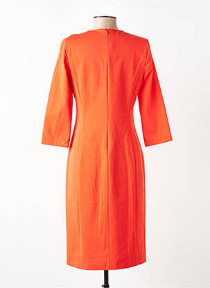 Rochie midi mâneci 3/4 mâneci 3/4 portocaliu MARC AUREL femeie