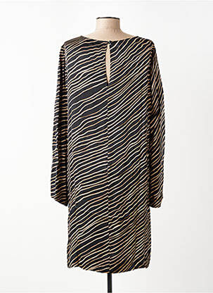 Rochie scurtă croială fluidă mâneci lungi negru MARC AUREL femeie