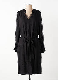 Rochie midi mâneci lungi mâneci lungi negru FREEMAN T.PORTER femeie