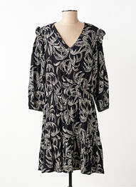 Rochie midi mâneci 3/4 mâneci 3/4 negru FREEMAN T.PORTER femeie