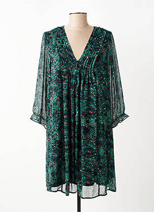 Rochie scurtă mâneci 3/4 mâneci 3/4 verde FREEMAN T.PORTER femeie