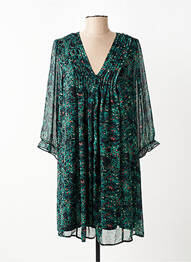 Rochie scurtă mâneci 3/4 mâneci 3/4 verde FREEMAN T.PORTER femeie