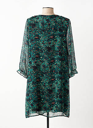 Rochie scurtă mâneci 3/4 mâneci 3/4 verde FREEMAN T.PORTER femeie
