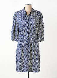 Rochie midi mâneci 3/4 mâneci 3/4 albastru FREEMAN T.PORTER femeie