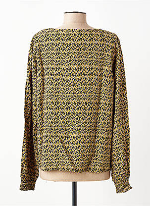Bluză țesătură poplin mâneci lungi verde CREAM femeie
