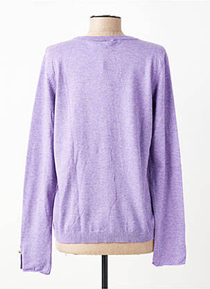 Vestă cu mâneci lungi strânsă pe partea de jos violet CREAM femeie