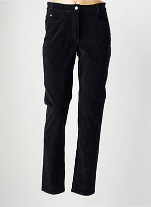 Pantalon slim talie elastică mărime normală negru FRANCE RIVOIRE femeie
