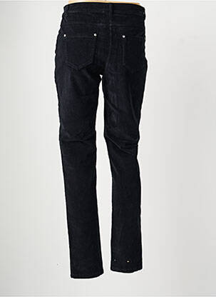 Pantalon slim talie elastică mărime normală negru FRANCE RIVOIRE femeie