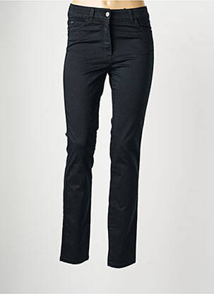 Pantalon slim țesătură poplin mărime normală negru OLSEN femeie