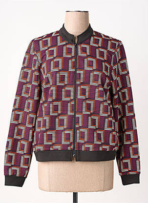 Jachete casual guler rotund violet MERI & ESCA femeie