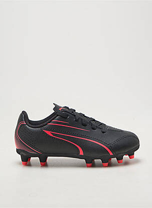 Adidași închidere cu șireturi vârf rotund negru PUMA băiat