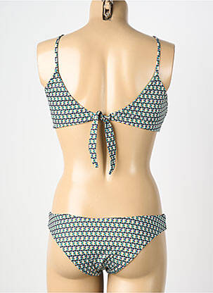 Costum de baie din două piese elasticitate top sutien modelat verde GENIUS femeie