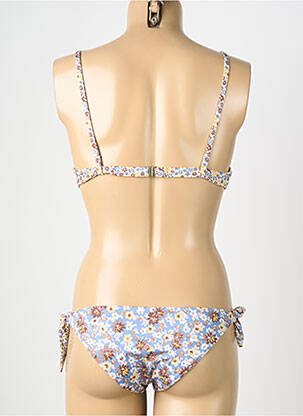Costum de baie din două piese elasticitate top sutien modelat albastru GENIUS femeie